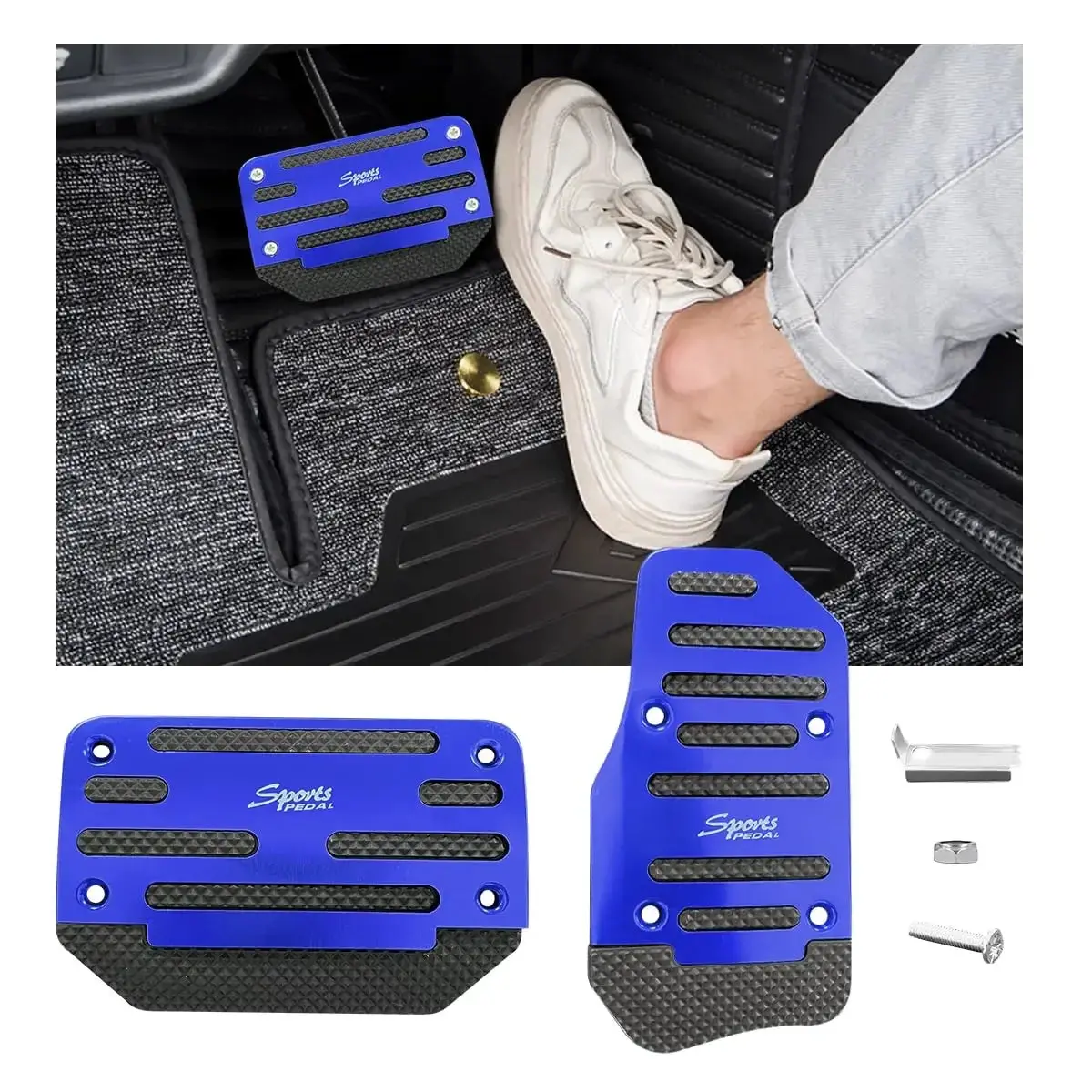No-Drill Pedal Covers For Chevy Silverado/Tahoe 2