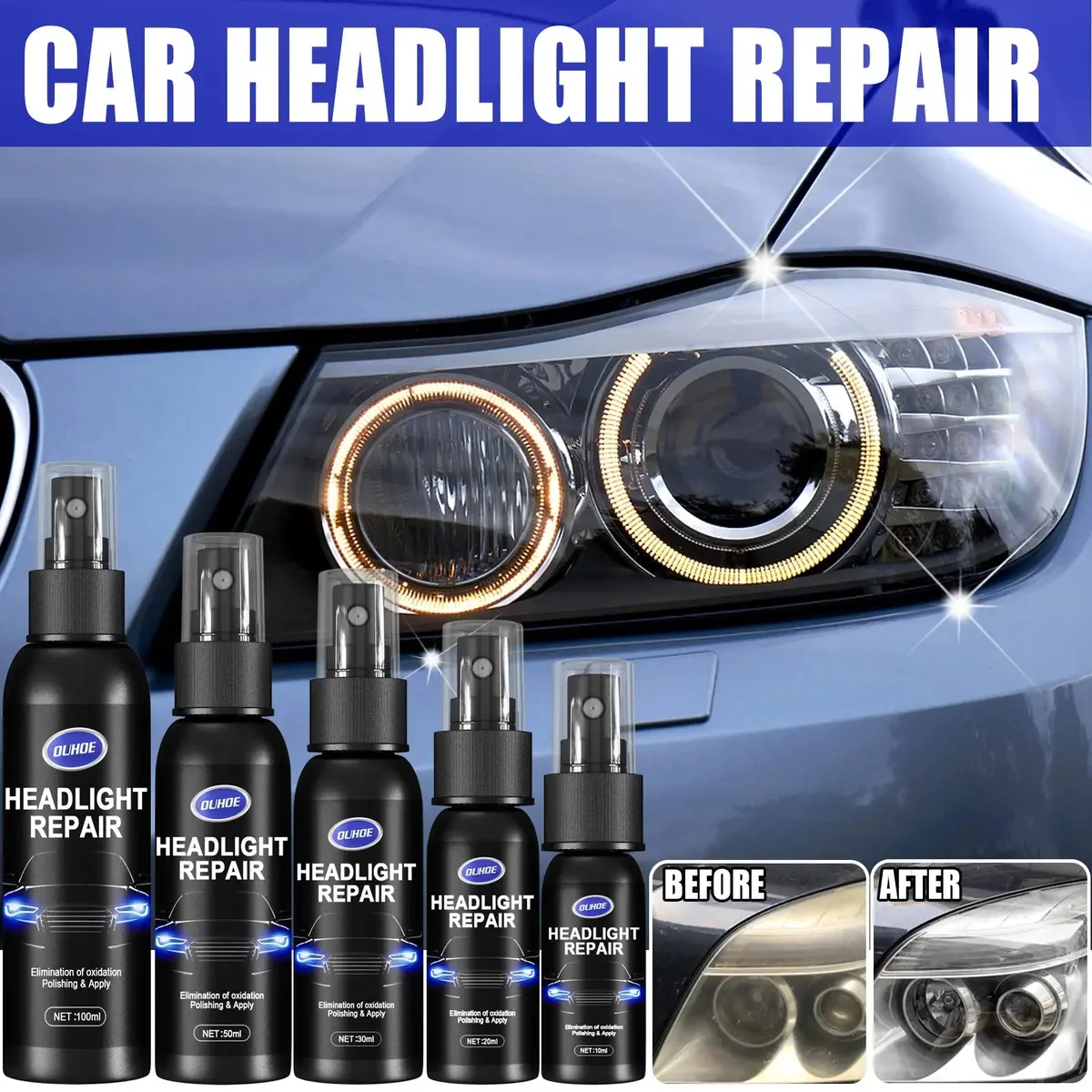 Professional Headlight Restoration Kit 1