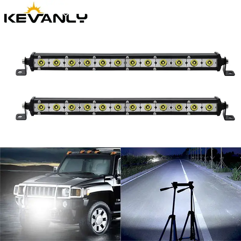 2-Pack 36W Led Light Bars (12-Led, 6000K White) 1