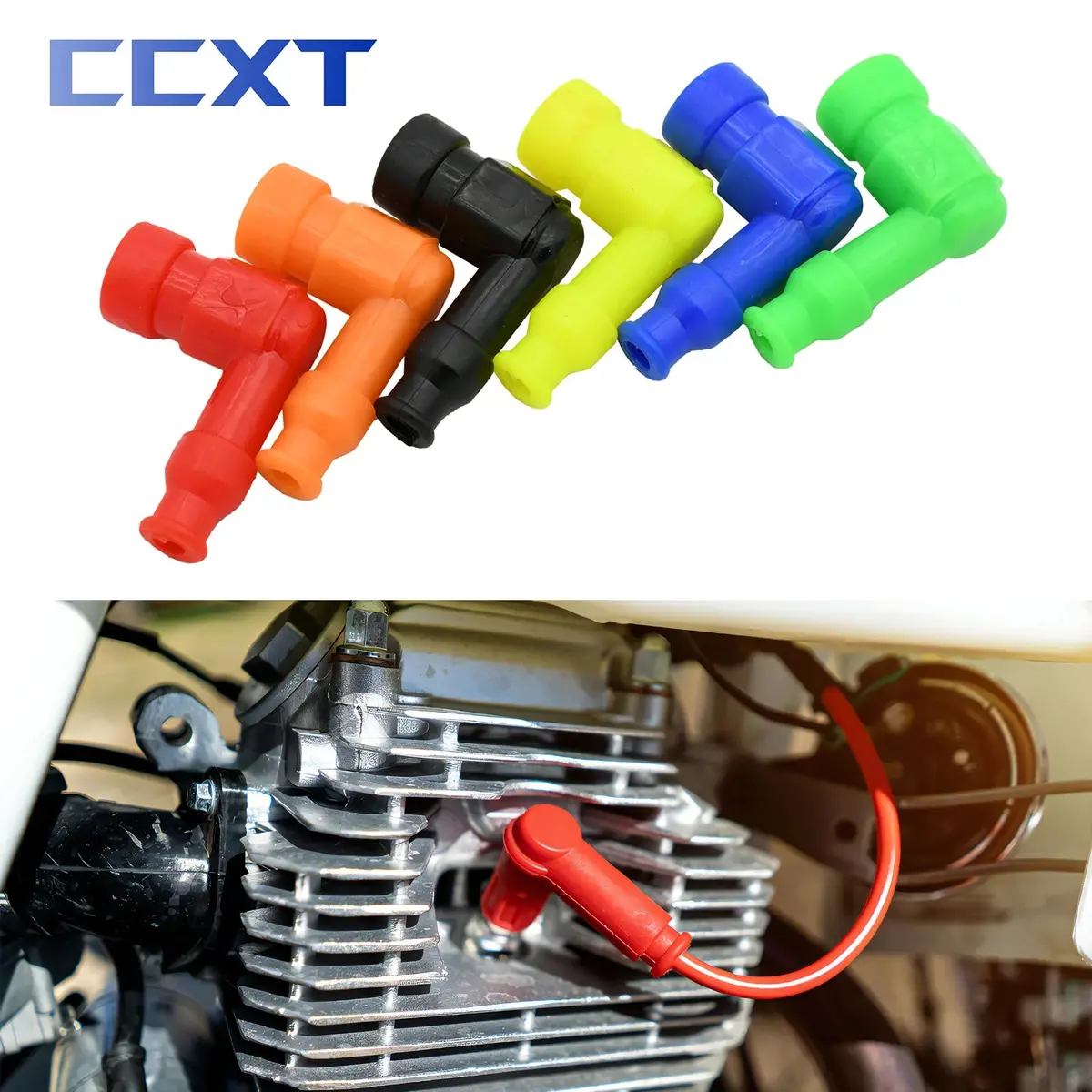 Universal Rubber Spark Plug Cap (Atv/Dirt Bike/Motorcycle) 1