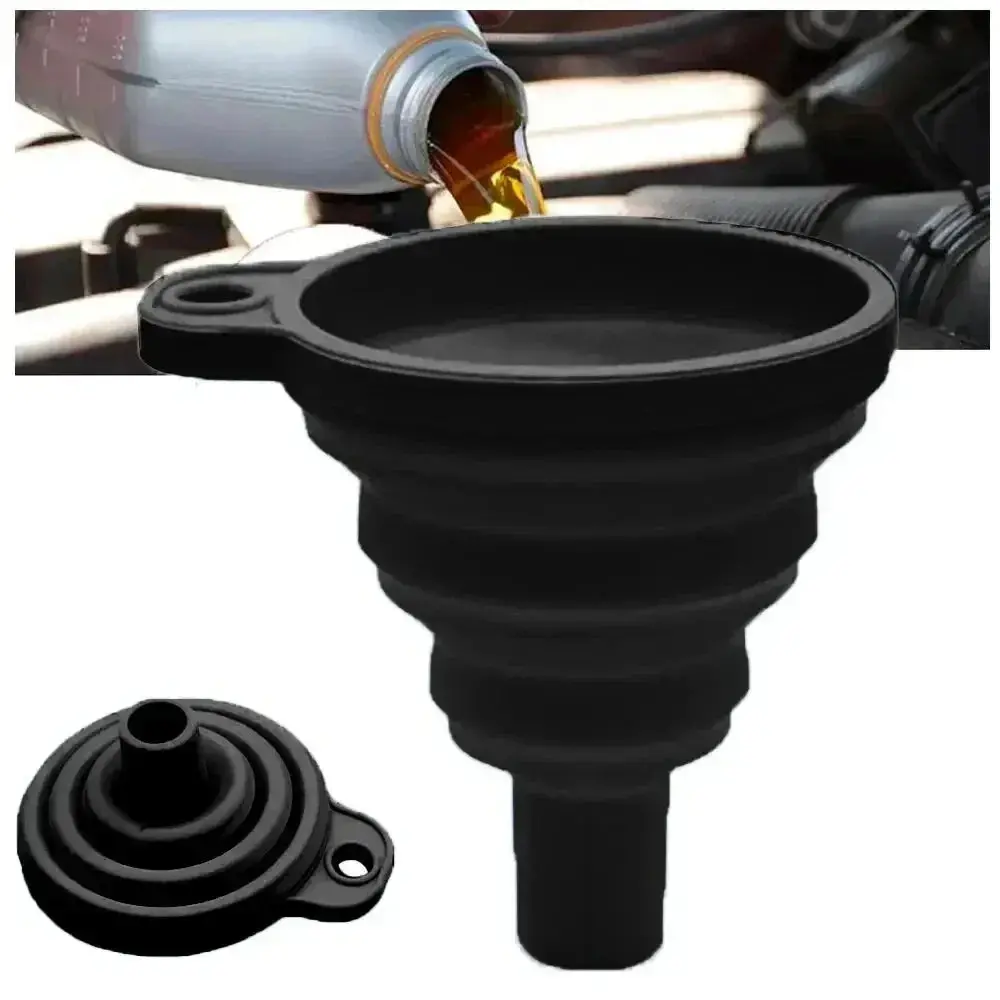 Universal Silicone Car Funnel (Foldable &Amp; Leak-Proof) 1
