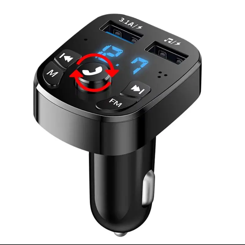 Bluetooth 5.0 Fm Transmitter &Amp; Dual Usb Car Charger 2