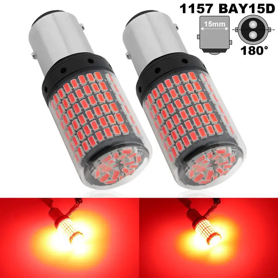 2X 1157 Bay15d Led Bulbs – 144 Smd (Brake/Reverse/Tail Lights) 1