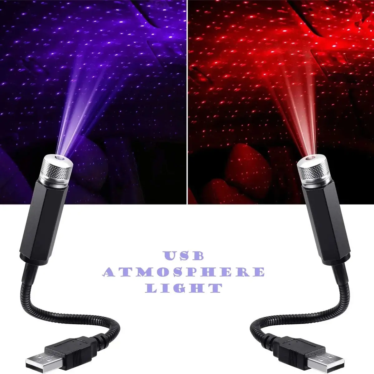 1Pc Mini Led Car Roof Star Night Light Projector 1