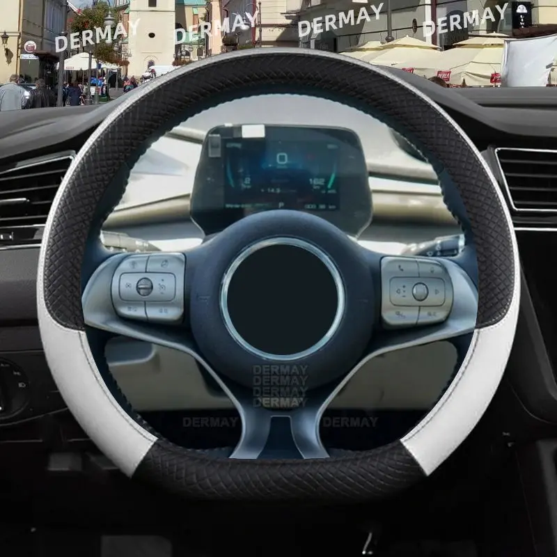 Premium Pu Leather Steering Wheel Cover (Byd Dolphin/Seal/Atto3/Tang/Yuan Plus) 4