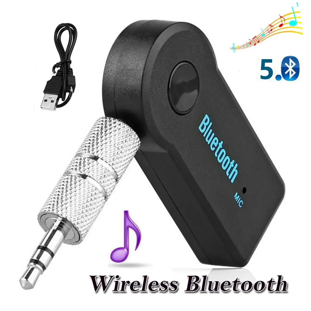 2-In-1 Bluetooth 5.0 Receiver + Hands-Free Adapter 1