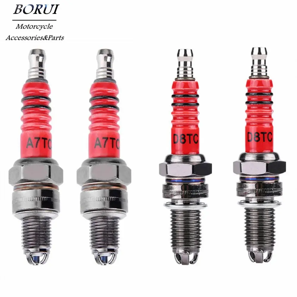 3-Electrode Racing Spark Plugs (A7tc/D8tc) – Gy6/Cg 50-150Cc 1