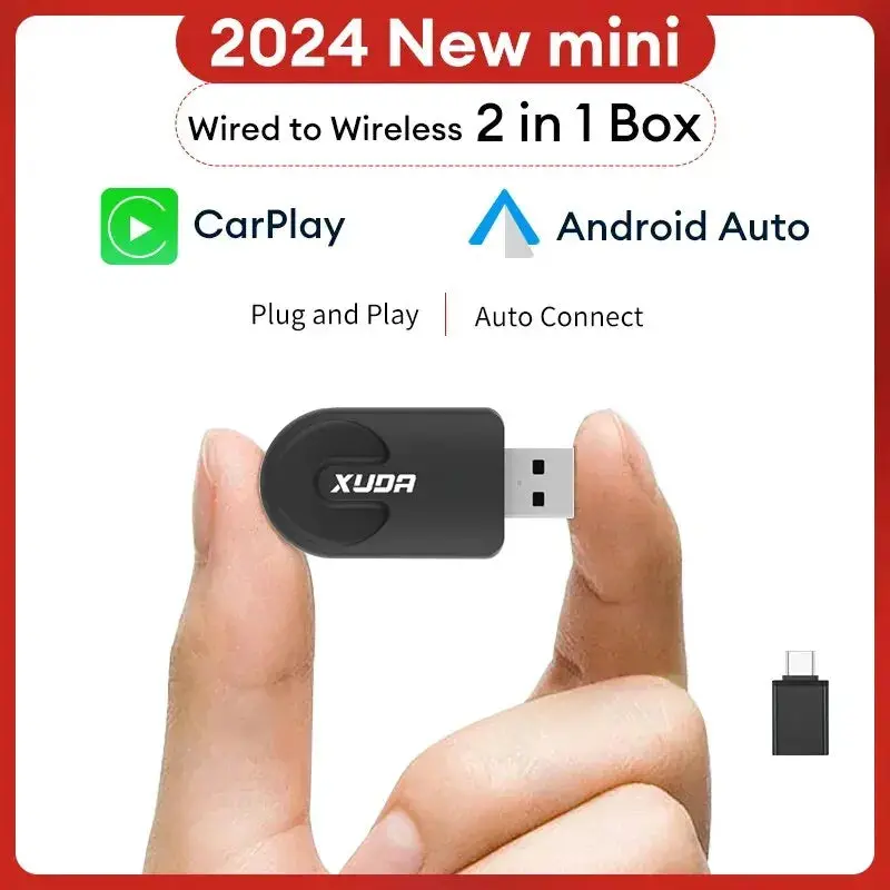 Xuda New Wireless Carplay Android Auto Wireless Adapter Smart Mini Box Plug And Play Wifi Fast Connect Universal For Nissan 1