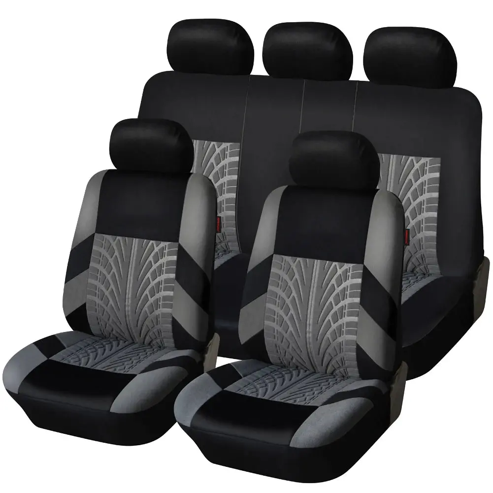 Universal Brand-Embroidered Car Seat Covers (5-Piece Set) 1