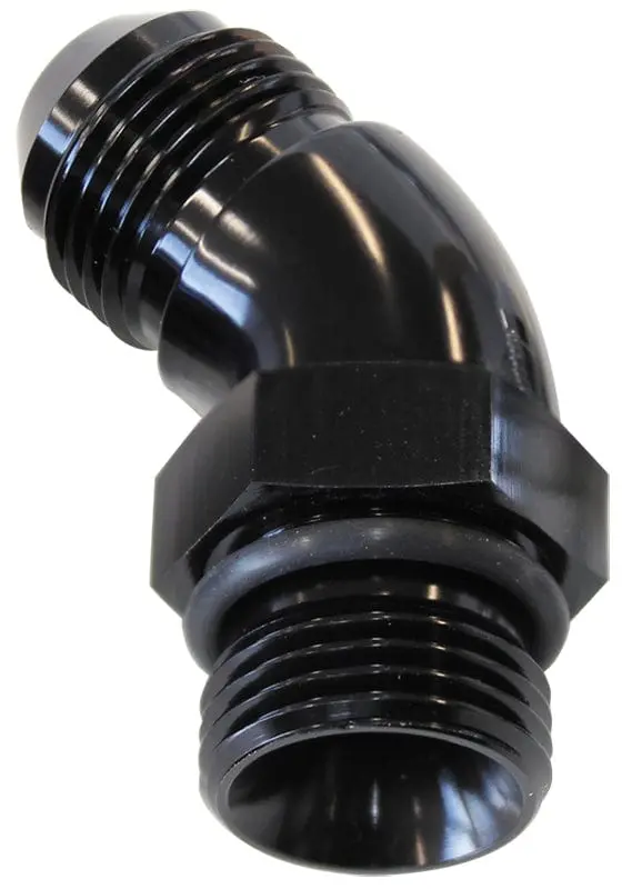 3/4" Orb To -3An Full-Flow Adapter – Black Anodized Aluminum, High-Pressure Rated (Af902-03Blk) 1