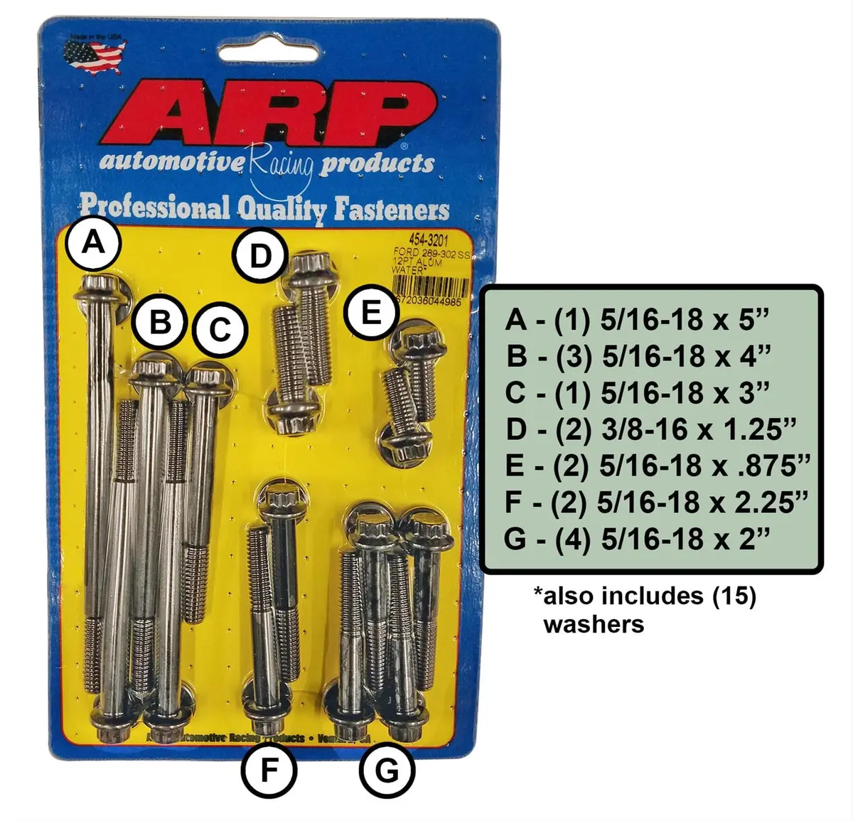 Arp Timing Cover Bolt Kit – 454-3201 1