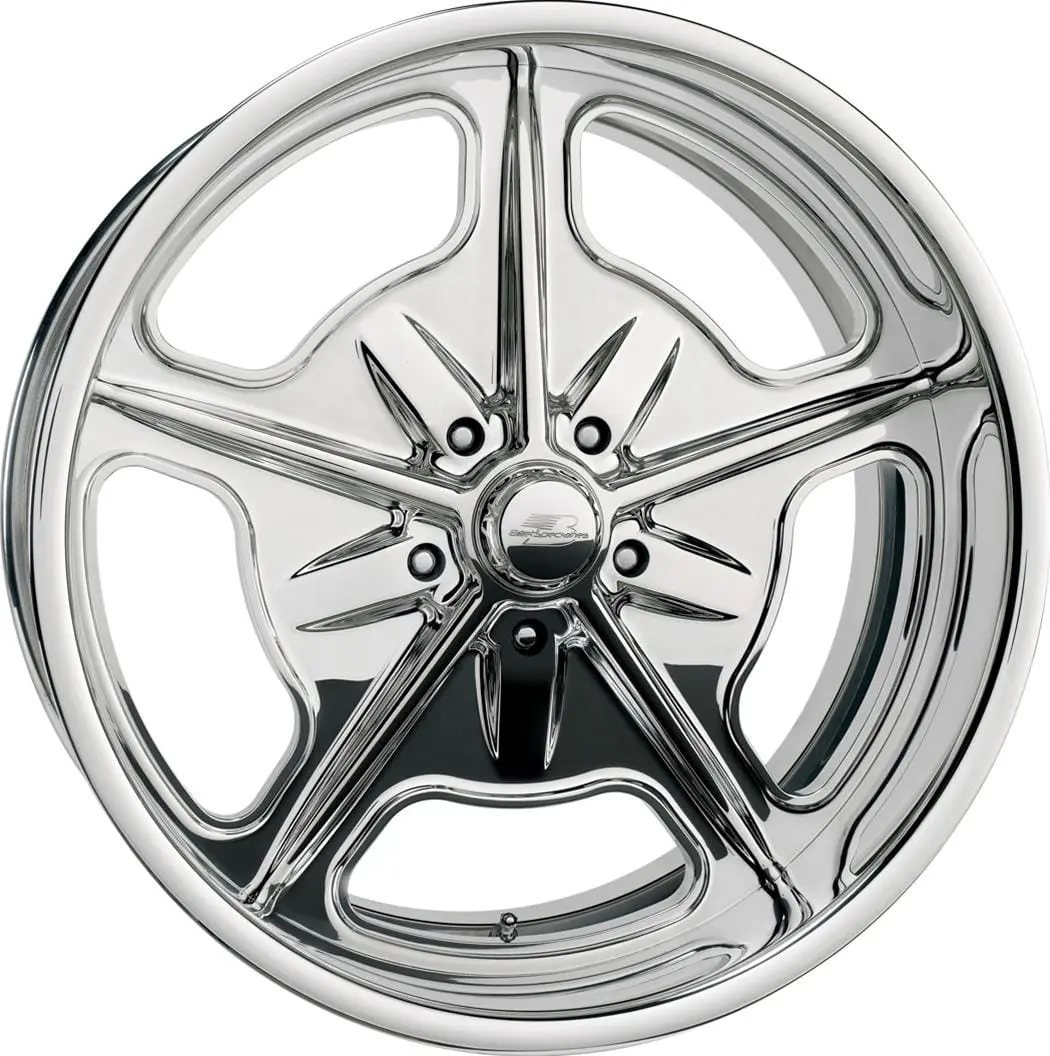 Billet Specialties Vintage Bonneville Wheels – Brushed Finish, Custom Configurable (Vc35C512) 1