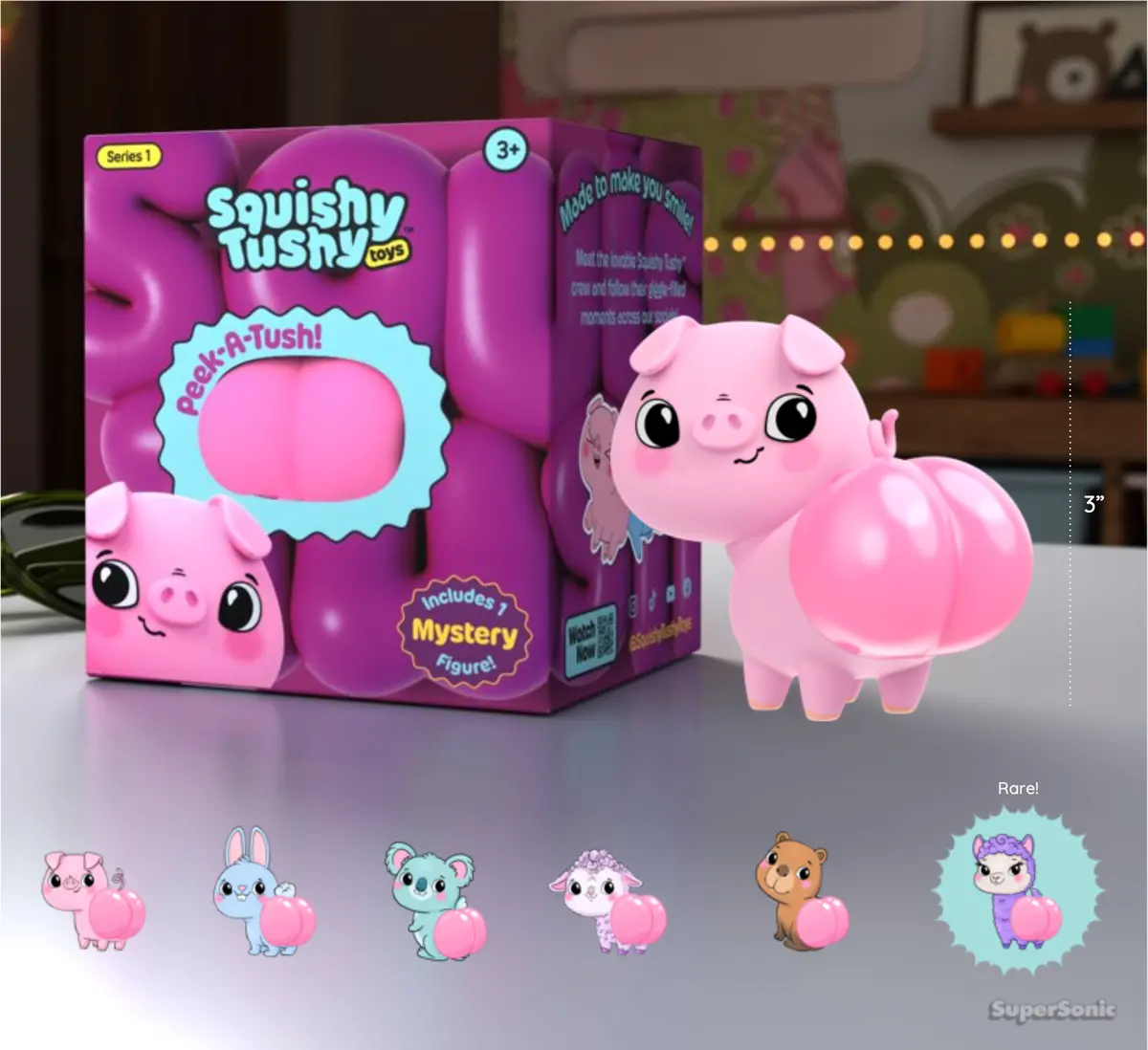 Squishy Tushy Toys 3" (Single Figure Blind Box) 1