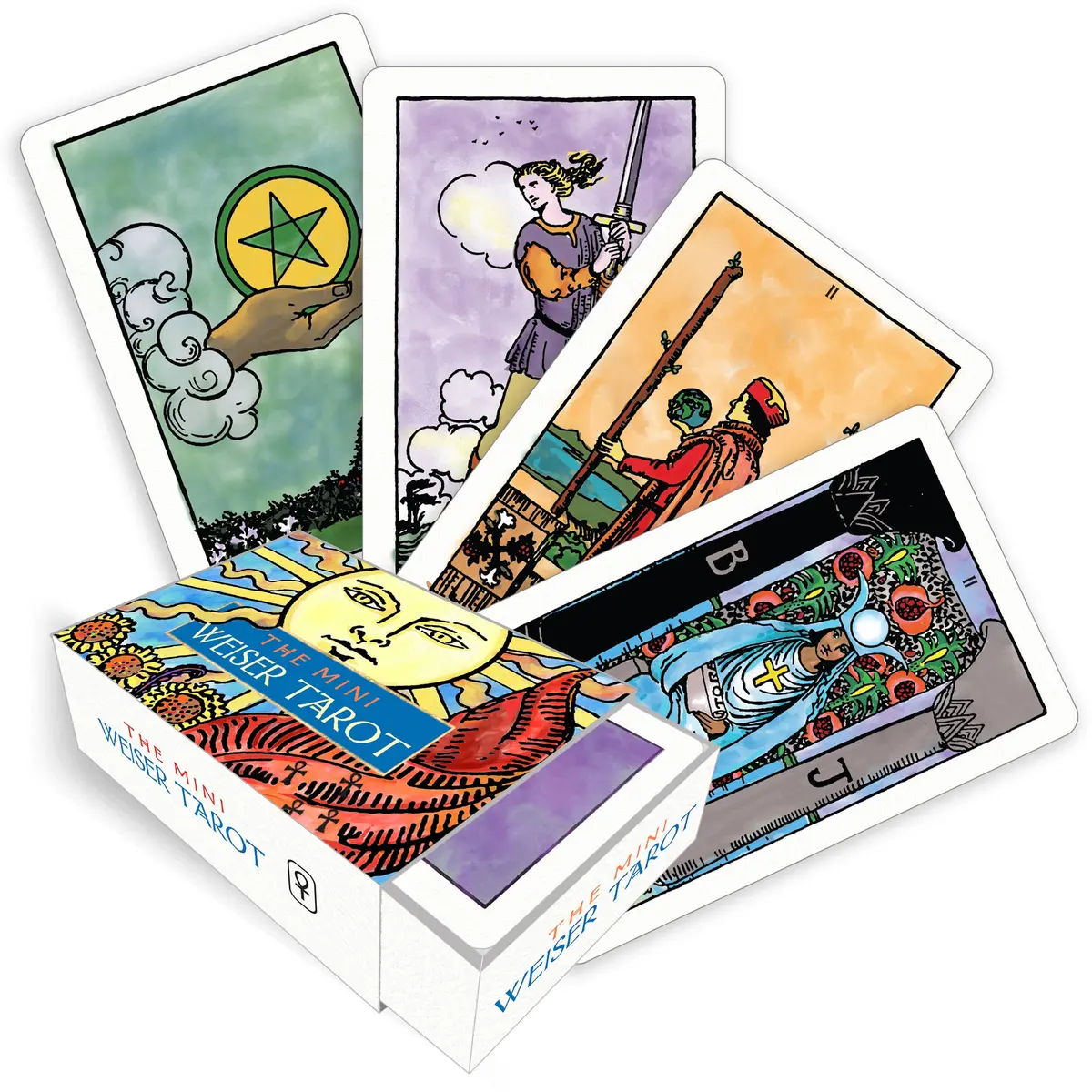 The Mini Weiser Tarot (78 Full-Color Cards, Mini Rws Deck) 1