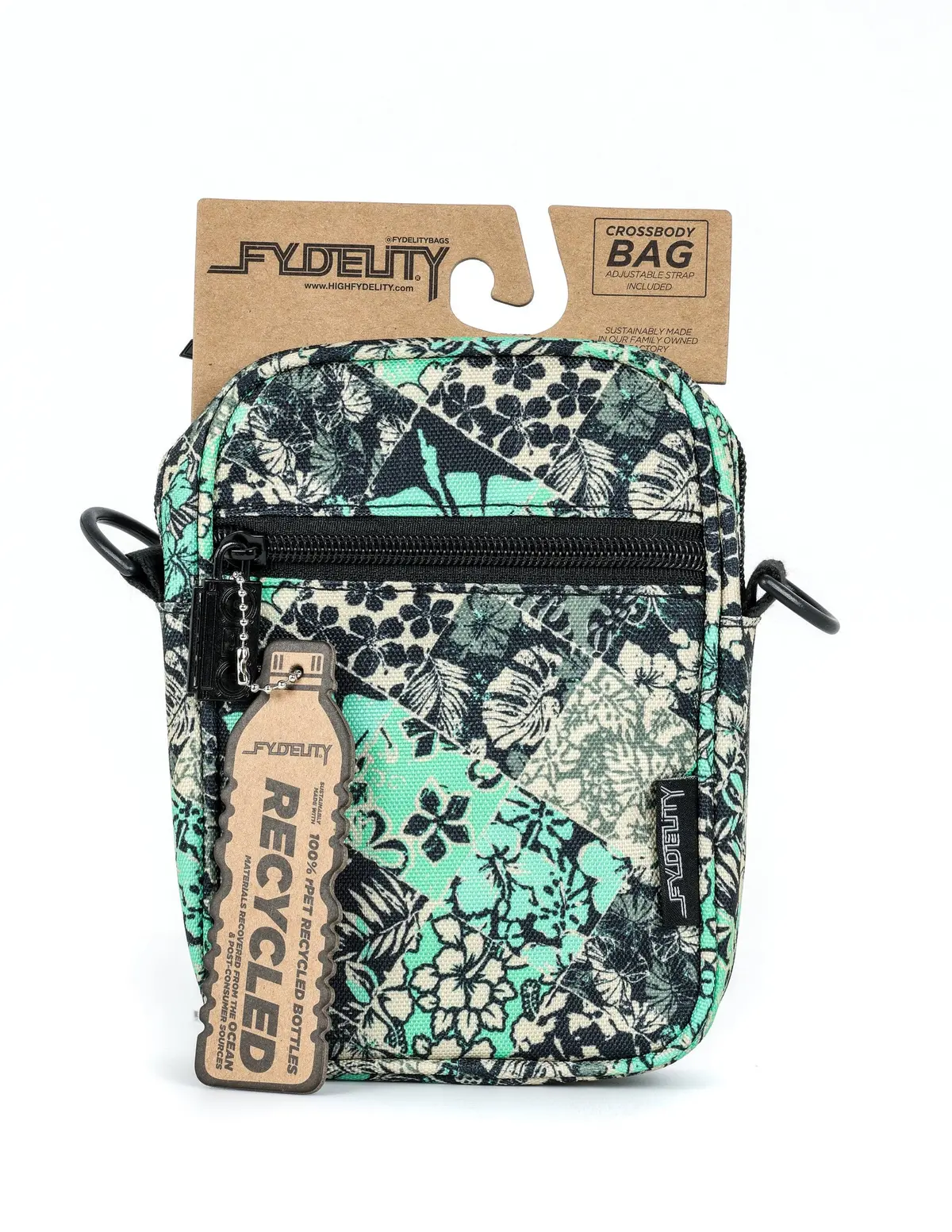 Fydelity Small Crossbody Shoulder Bag - Turquoise 1