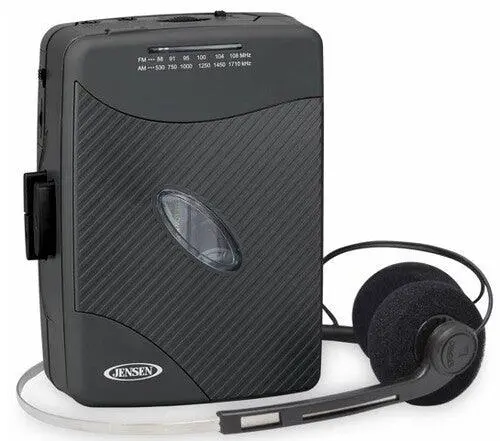Jensen Scr-75-Hp Classic Personal Cassette Player With Am Fm Radio (Black) 1