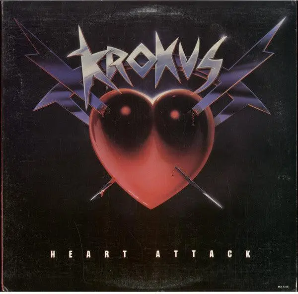 Krokus- Heart Attack (Hype Sticker On Sleeve, Light Creasing) (Promo Stamp On Back) 1