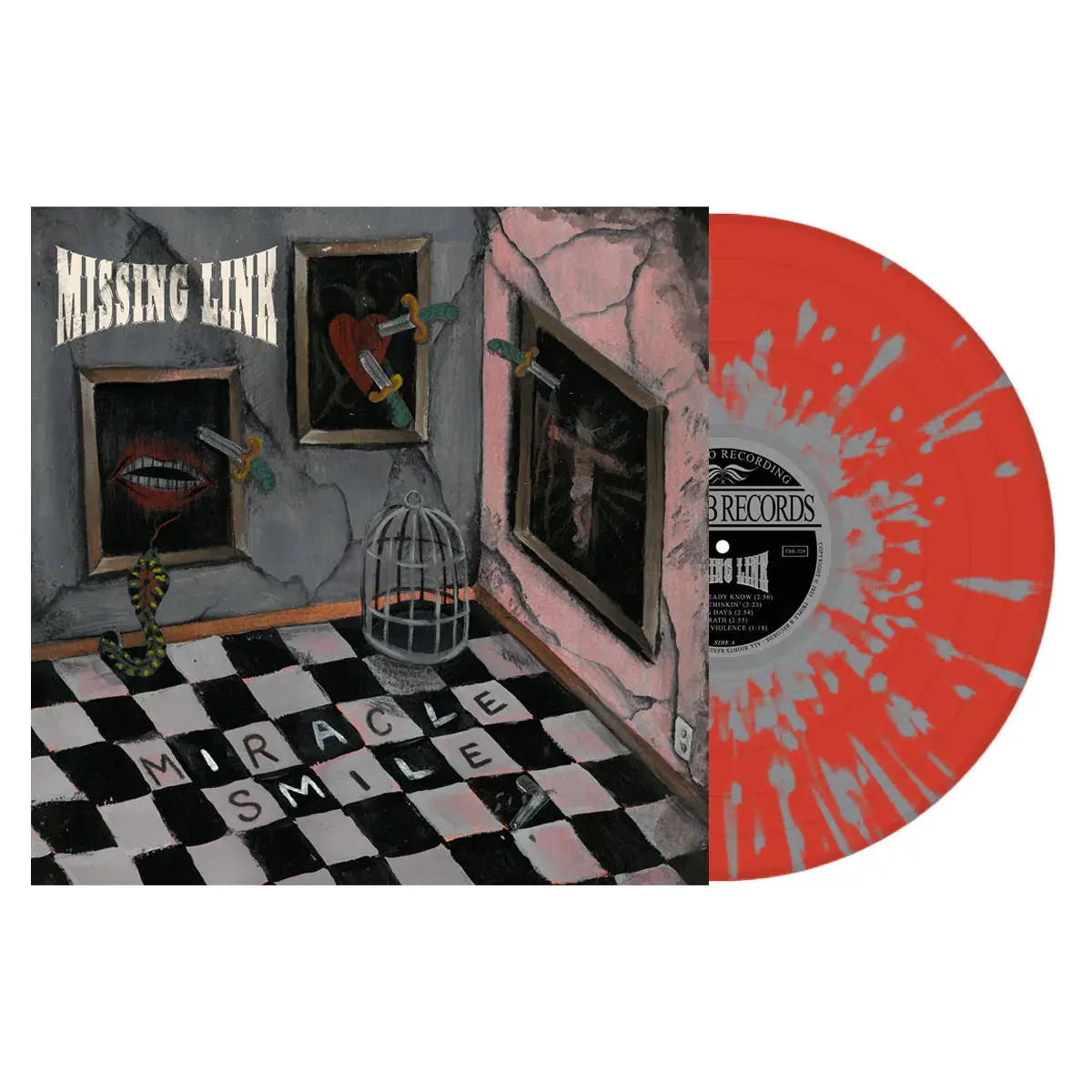 Missing Link- Miracle Smile (Apple Red W/Grey Splatter Vinyl) 1
