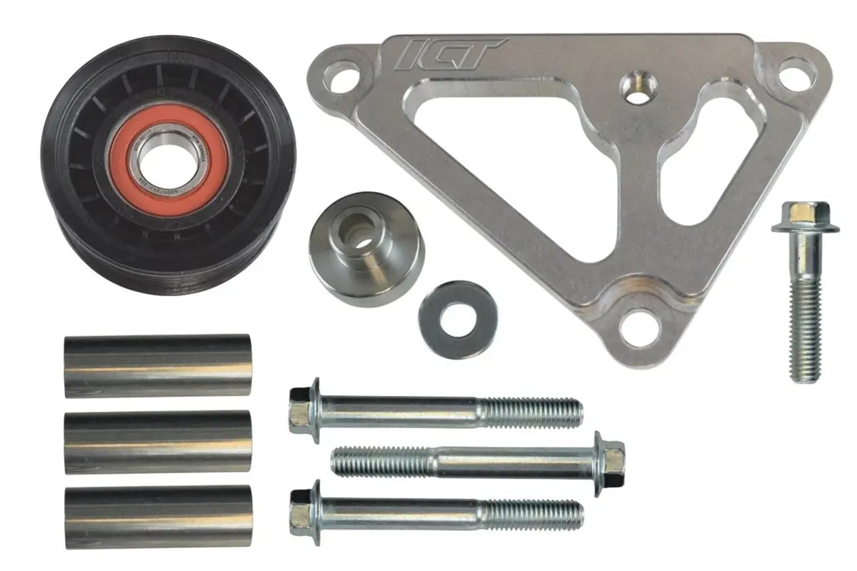 Ict Billet Idler Pulley Relocation Bracket – Precision Cnc Machined (551776-1) 1
