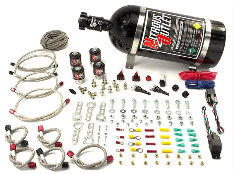 Nitrous Outlet 00-10013-10 Dual-Stage Efi Nitrous System With Single Nozzle 1