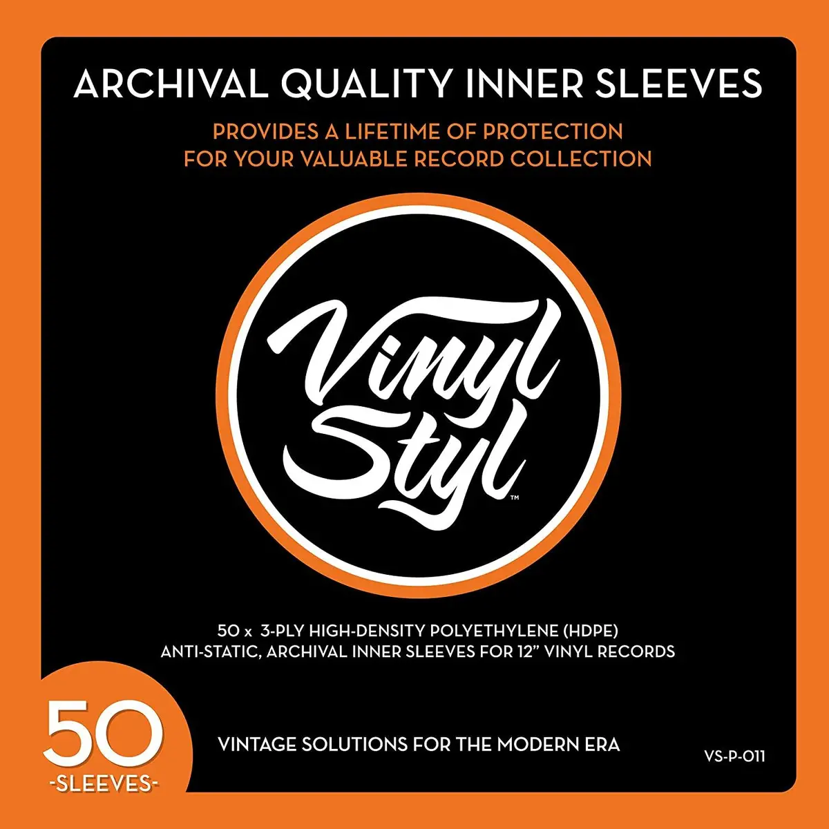 Vinyl Styl Archive Quality Inner Record Sleeve - 50Pk 1