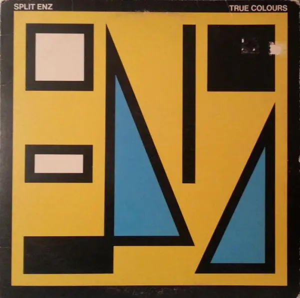 Split Enz- True Colours (Yellow Cover, Top Seam Split) 1