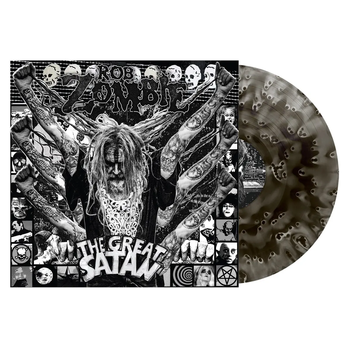 Rob Zombie- The Great Satan (Ghostly Black Vinyl) (Damaged) 1