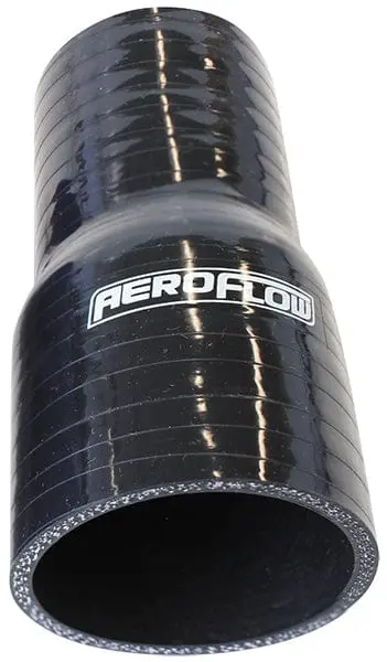 Gloss Black Silicone Reducer/Expander Hose: 1-1/2" To 1-1/4" 1