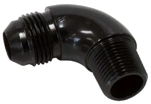 90-Degree Npt To An Adapter: 1/8" Npt To -4An Full-Flow Fitting 1