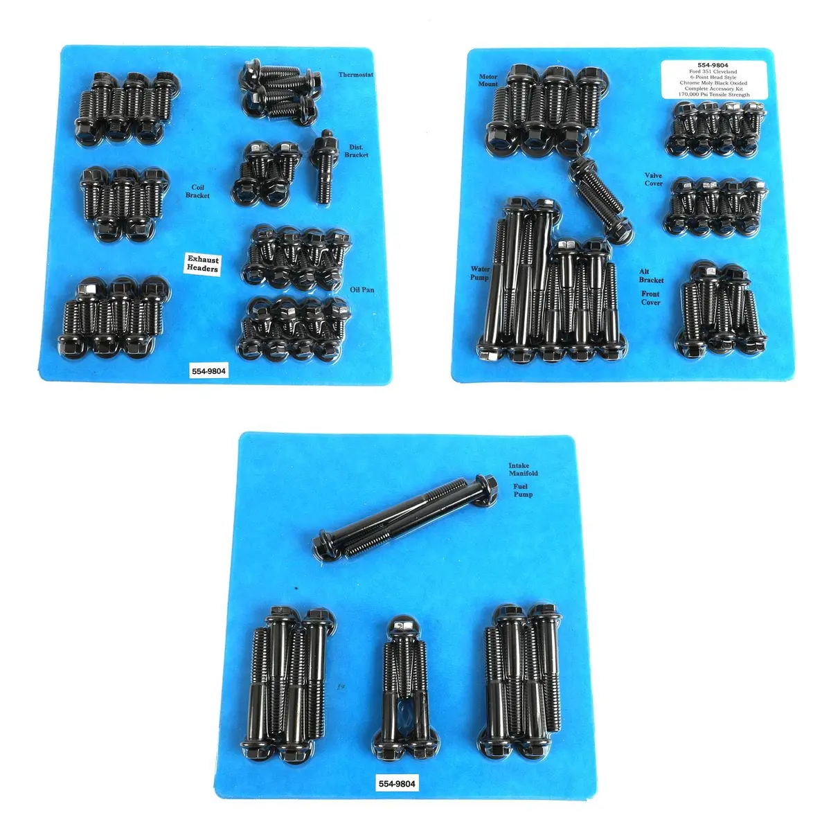 Arp 554-9804 Engine Fastener Kit – High-Strength Stainless Steel Bolts 1