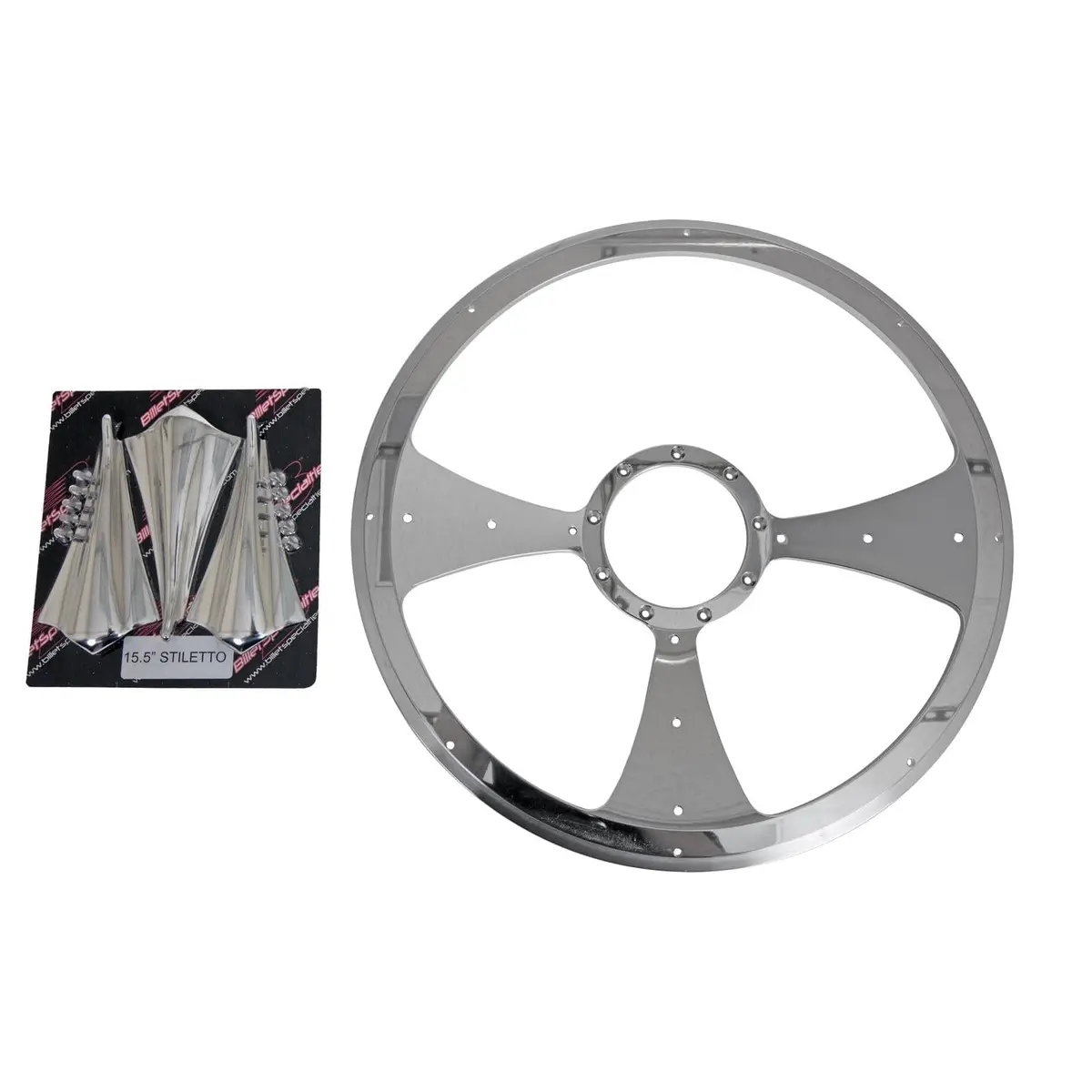 Billet Specialties P34092 Half-Wrap Billet Steering Wheel 1