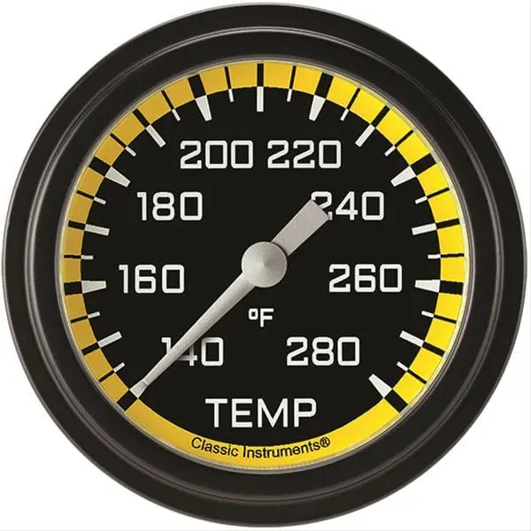 Classic Instruments Ax326Yblf-04 Yellow Series Auto Cross Gauges – 2-1/16" Diameter 1