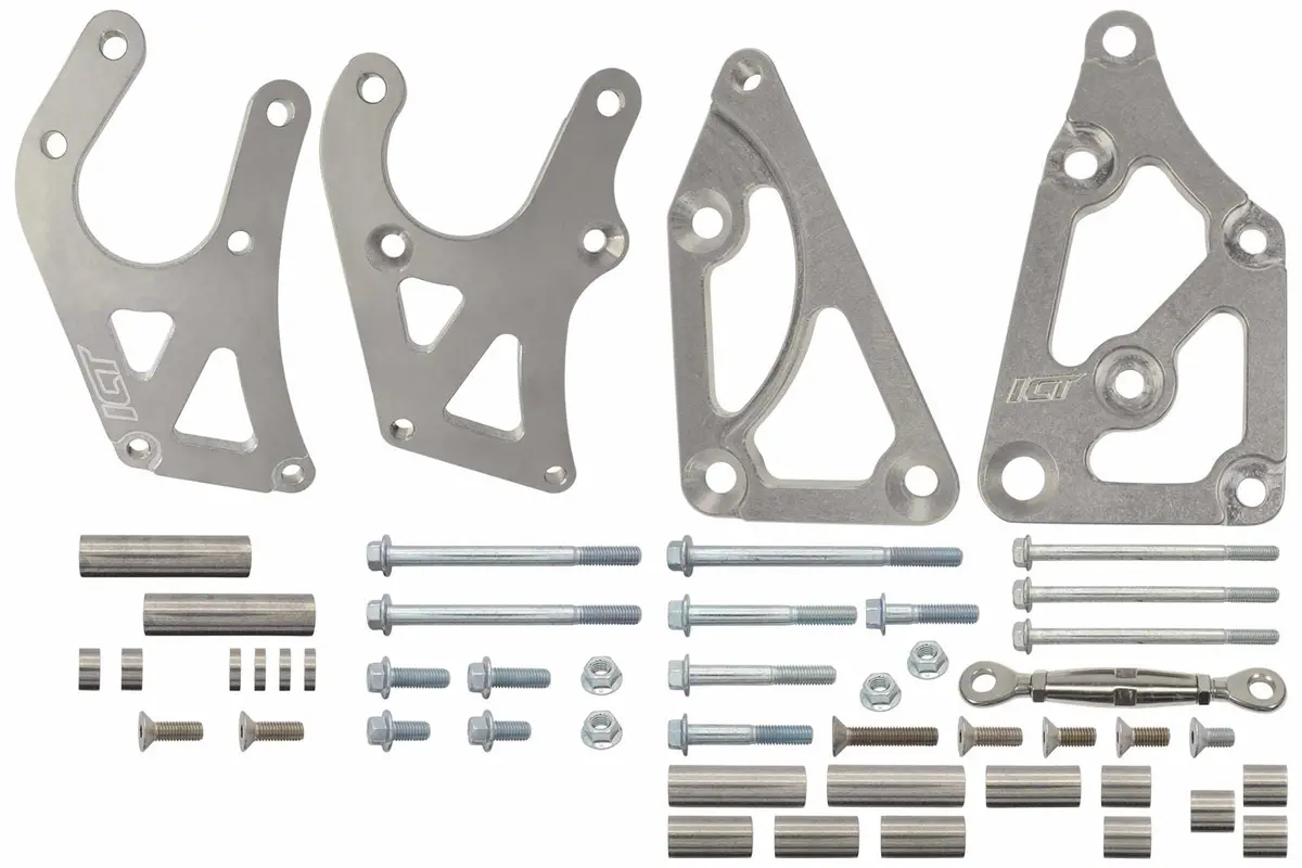 Ict Billet Aluminum Alternator & Power Steering Mounting Bracket Kit – Ls Engine Compatible 1