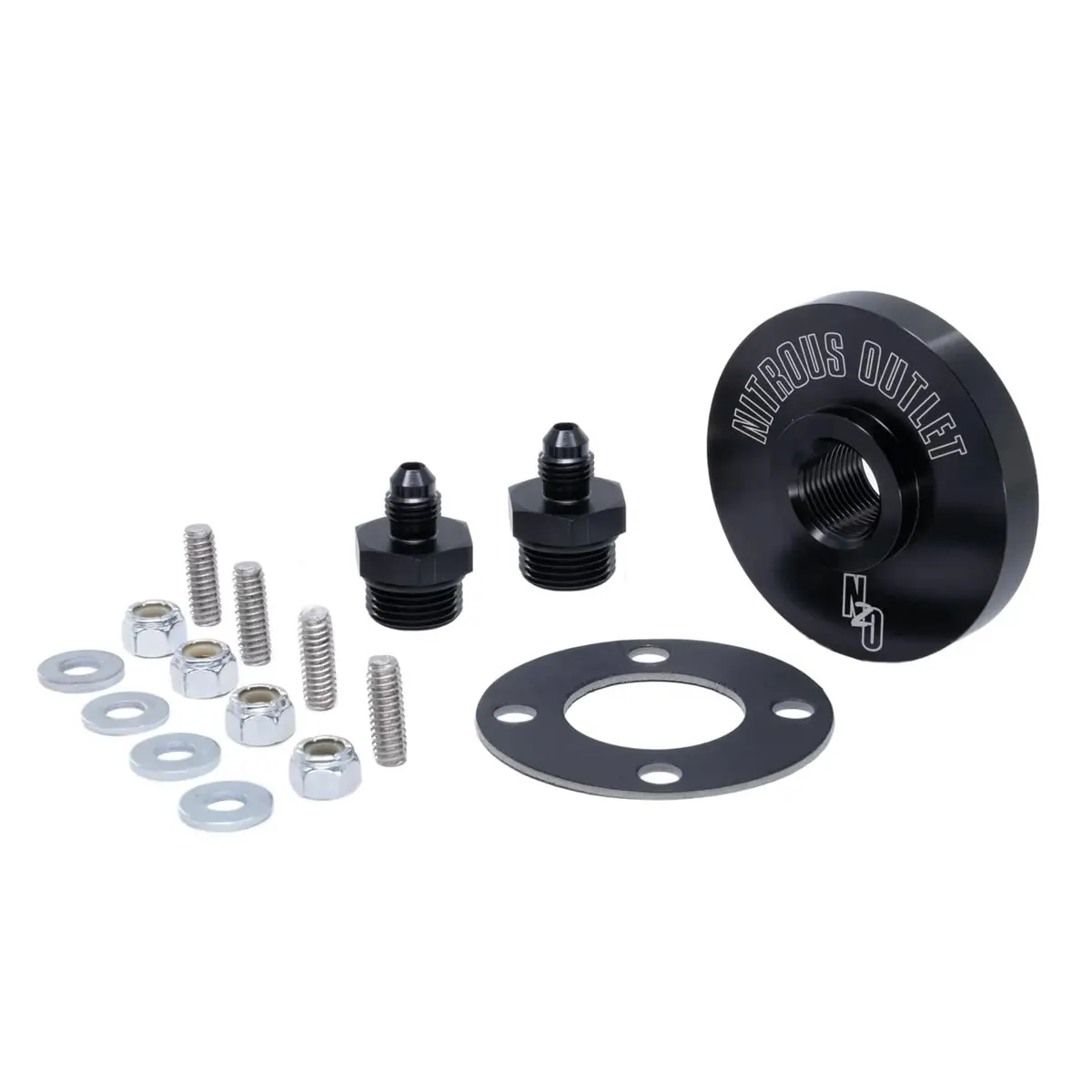 Nitrous Outlet 00-34044-4 An-4 Bulkhead Fitting – Stainless Steel, Reusable 1